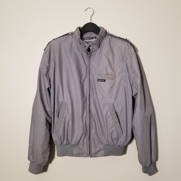 members only grey bomber jacket